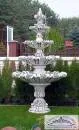 Kaskaden Gartenbrunnen mit 5 Wasserschalen und Kreuzblüte