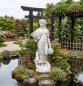 Preview: Gartenfigur Blumenmädchen Dona Frau mit Blumenkorb Steinfigur 135cm