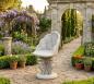 Preview: Steinsessel dekorativer Gartensessel aus Stein mit Drachen als Betonsessel 85cm 90kg