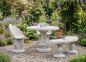 Preview: Gartenmöbel Sitzgruppe Gartentisch 2 Sessel Stühle 1 Gartenbank 532kg