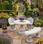 Preview: Gartenmöbel Sitzgruppe Gartentisch 2 Sessel Stühle 1 Gartenbank 532kg