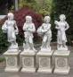 Preview: Gartenfiguren Vierjahreszeiten mit Sockel 115cm Skulpturen Steinfiguren Beton Steinguss Figuren