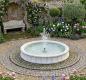 Preview: Brunnenbecken Gartenbrunnen Wasserbecken 180cm Beckenrand Betonelemente
