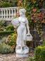 Preview: Gartenfigur Blumenmädchen Dona Frau mit Blumenkorb große Garten Steinfigur 136cm 160kg
