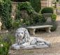 Preview: Gartenfiguren liegende Löwen Figuren Beton Steinguss 58cm