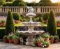 Preview: Kaskaden Gartenbrunnen mit Tauben Figur 2 Wasserschalen Springbrunnen 175cm