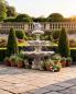 Preview: Kaskaden Gartenbrunnen mit Tauben Figur 2 Wasserschalen Springbrunnen 175cm