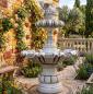 Preview: Gartenbrunnen Turteltauben Wasserpilz Kaskaden Garten Springbrunnen 146cm