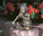 Preview: Garten Bronzefigur Flötenspieler Philipp