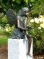 Preview: Bronze Figur Elfe mit Schmetterling