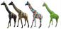 Preview: Giraffen Gartenfigur als bunte Garten Dekofigur