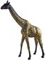Preview: Dekofigur Giraffe gold schwarz