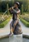 Preview: Flötenspieler-Bronze-Figur-wasserspeiend