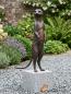 Preview: Gartenfigur Bronzeskulptur Erdmännchen Josef