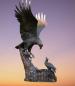 Preview: Bronze Figur Adler – Edle Gartenfigur & Gartendekoration 177cm 75kg