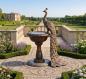 Preview: Bronzefigur Pfau am Brunnen – edle Tierfigur mit Wasserspiel 143cm