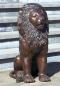 Preview: sitzende Bronze Löwen Figur