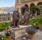 Preview: Löwen Bronze Figuren majestätische Deko für Haus & Garten 80cm