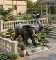 Preview: Elefanten Garten Figur aus Bronze