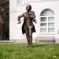 Preview: Klassische Bronze Skulptur des Komponisten Mozart mit Geige