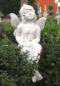 Preview: Gartenfigur sitzende Elfe als Steinfigur Engel Figur 45cm hoch BAD-1011