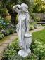 Preview: Gartenfigur Frau „Schau ins Land“ Klassische Steinguss-Skulptur für Garten Park und Terrasse 85cm