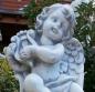 Preview: Engelfigur auf Kugel mit Harfe