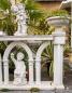 Preview: Betonzaun gotischen Bogen Balustrade Strassencafe Lokal Terrasse Gartendekoration 123cm lang