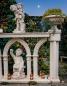 Preview: Betonzaun gotischen Bogen Balustrade Strassencafe Lokal Terrasse Gartendekoration 123cm lang