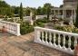 Preview: Balustrade Weißbeton 92cm hoch 125cm lang mit 5 Baluster Säulen keinen Pfeiler