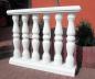 Preview: Balustrade Weißbeton 92cm hoch 125cm lang mit 6 Baluster Säulen keinen Pfeiler KP01005