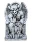 Preview: Gargoyle Steinfigur auf Thron sitzend