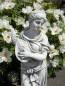 Preview: musizerende Frauenfigur als Gartendeko Steinfigur