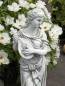 Preview: Gartenfigur Frau mit Blumen Mandoline