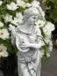 Mobile Preview: Gartenfigur Frau mit Blumen Mandoline