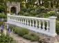 Preview: Balustrade Weißbeton 73cm hoch 125cm lang mit 5 Baluster Säulen keinen Pfeiler