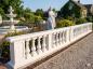Preview: Balustrade Weißbeton 73cm hoch 125cm lang mit 5 Baluster Säulen keinen Pfeiler