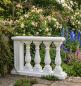 Preview: Balustrade Weißbeton 92cm hoch 125cm lang mit 5 Baluster Säulen ohne Pfeiler