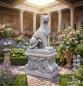 Preview: Panther Raubtier Katze Leopard Figur Rechtsblick Gartendekoration Skulpturen mit Sockel