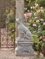 Preview: Panther Raubtier Katze Leopard Figur Linksblick Gartendekoration Skulptur mit Sockel