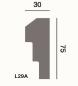 Preview: Fassadenstuck Profil kleine Eckleiste Styroporstuck Fassadenprofil 75x30mm L29A