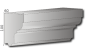 Preview: Fassadenstuck Fensterbekrönungs Profile Styroporstuck Fensterstuck Leisten 100x60mm 300cm P17A