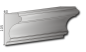 Preview: Fassaden Styroporstuck Profile Hohlkehlen Fassaden Gesims Traufprofile 105x60mm 300cm P7A