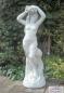 Preview: Gartenfigur Frau mit Blumenbukett im Haar Frauenskulptur Beton 130cm