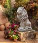 Preview: Löwen Figur Beton Steinfigur rechts blickend sitzend als Gartenfigur 53cm