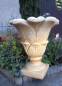 Preview: Pflanzamphore Blütenkelch Pflanzgefäß Blumenschale Balkonkübel Ziervase Tulpenvase Beton Steinguss 56cm 33kg BAD-6119