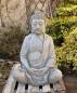 Preview: Buddha Steinfiguren Beton Naturfarben
