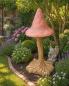 Preview: Steinfigur XXL Gartenpilze Gartenfigur Steinguss 151 cm Gartendekoration Riesenpilz Figur 182kg