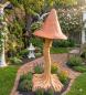 Preview: Steinfigur XXL Gartenpilze Gartenfigur Steinguss 151 cm Gartendekoration Riesenpilz Figur 182kg