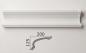 Preview: Eckprofil C-34 Gipsstuck 125x200mm Zierstuck Eckgesims Stuckleisten Gesims Leistenprofil 280cm